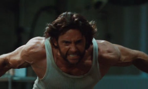 Wolverine snarling and flexing... of course.